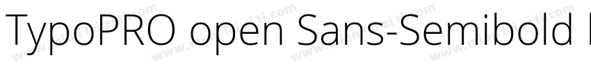 TypoPRO open Sans-Semibold ltalic字体转换